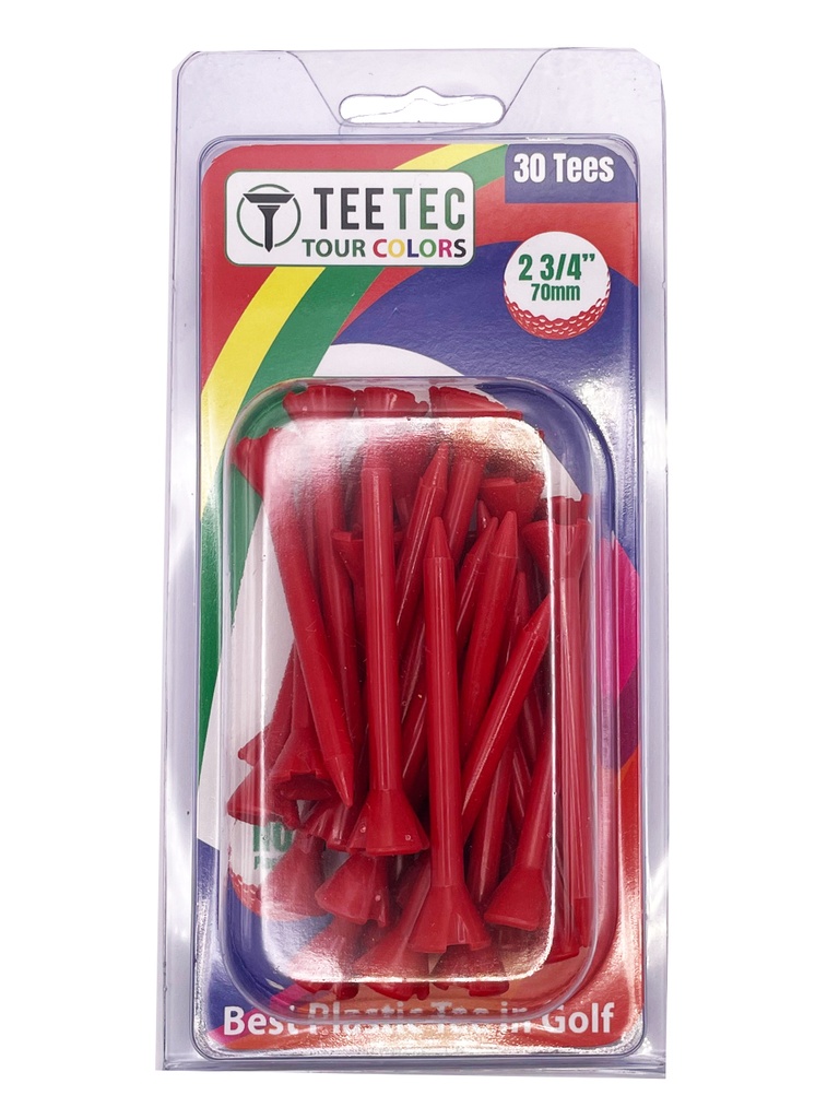 TEE TEC TOUR COLORS (COMPOSITE) 2 3/4 RED