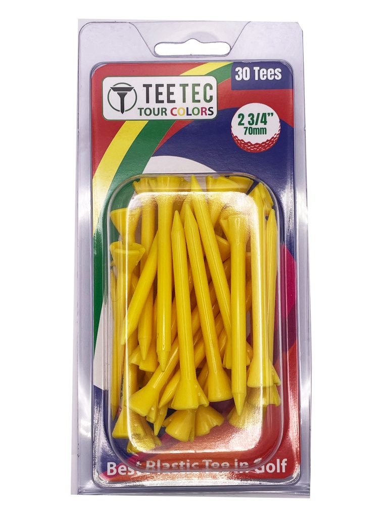TEE TEC TOUR COLORS (COMPOSITE) 2 3/4 YELLOW