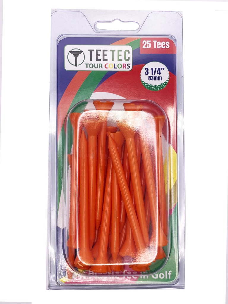 TEE TEC TOUR COLORS (COMPOSITE) 3 1/4 ORANGE