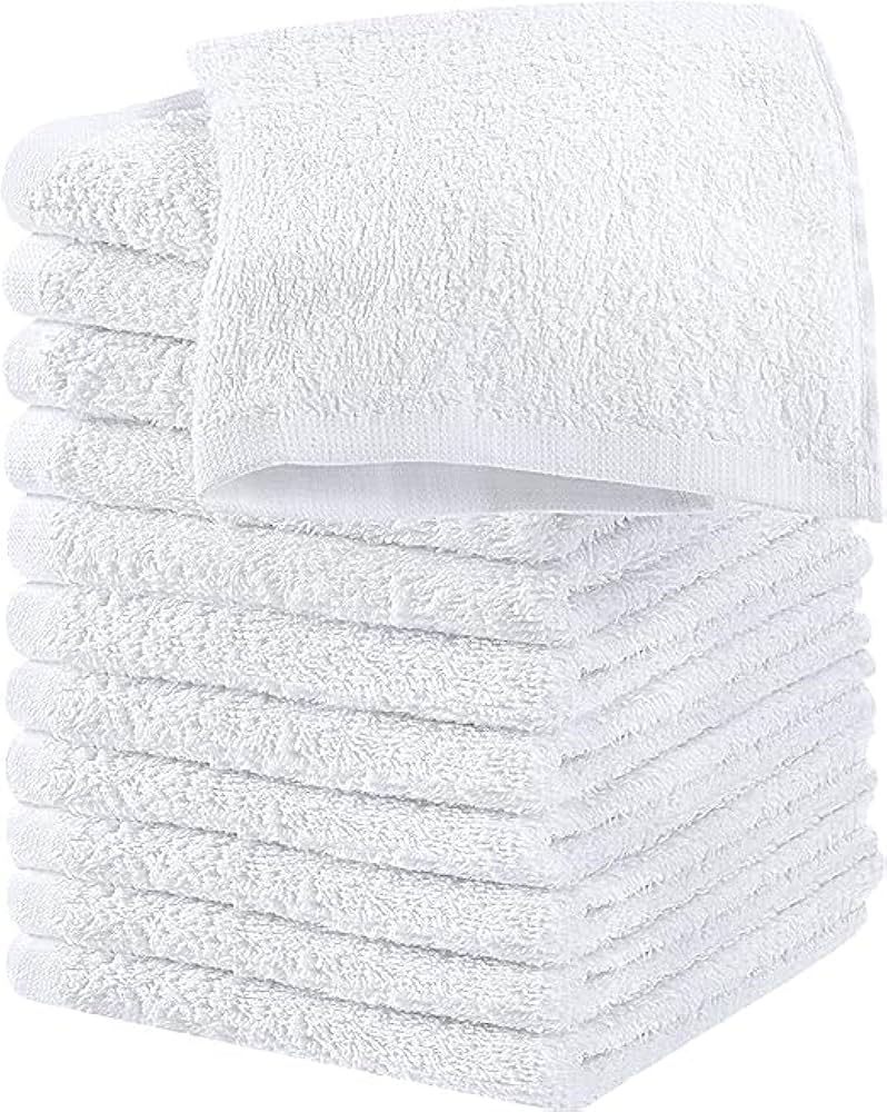 Washcloth 13in x 13in (White) 