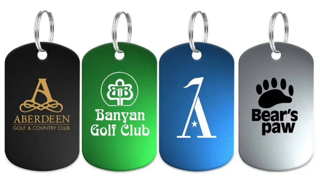 Aluminum Cart Key with Split Ring (100pcs Min)