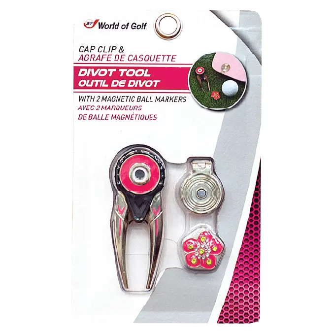 DIVOT TOOL & CAP CLIP (PINK)