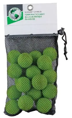 DIMPLE FOAM BALLS GREEN (24 PACK)