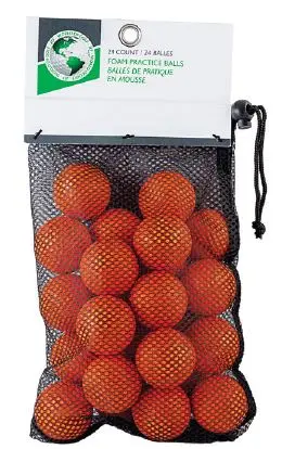 DIMPLE FOAM BALLS ORANGE (24 PACK)