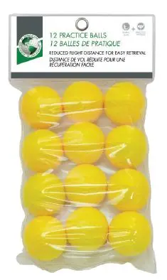 [8811] FOAM BALLS YELLOW (12 PACK)